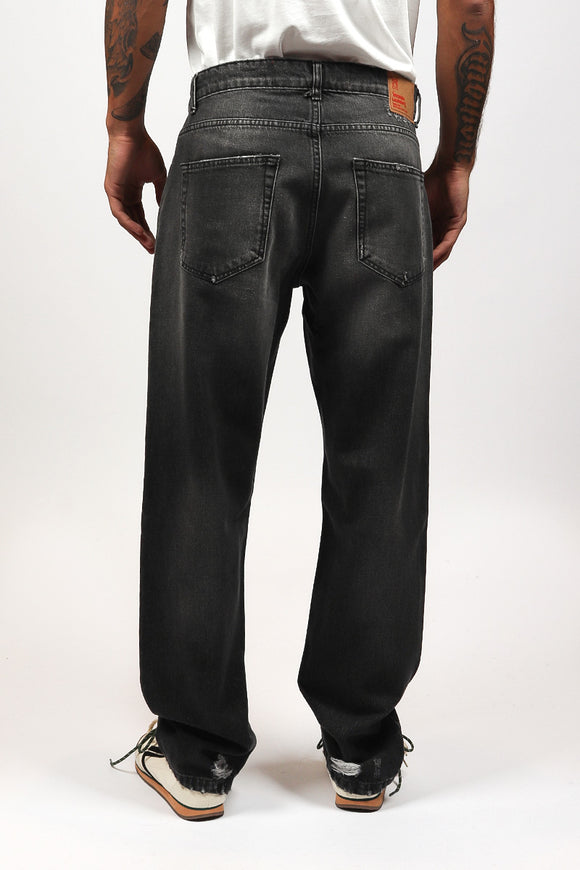  Jeans Baggy Rotture Broken Laundry Uomo Grigio - 5