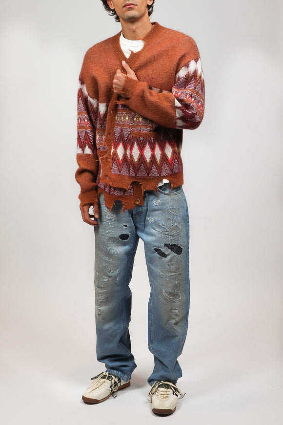  Jeans Baggy Toppe Broken Laundry Uomo Blu - 3