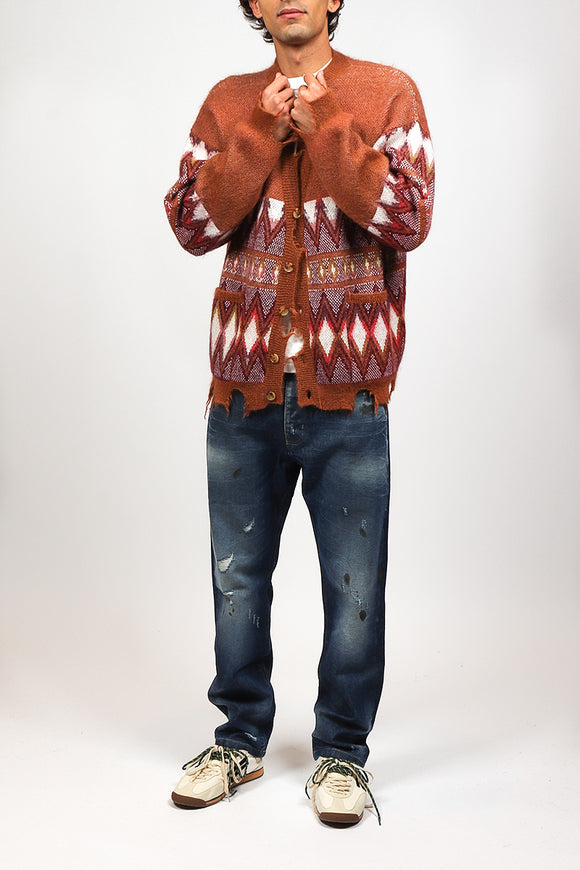  Jeans Regular Schizzi Broken Laundry Uomo Blu - 3