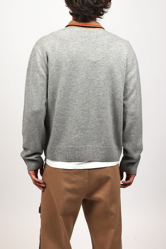  Polo Colletto Preppy N°21 Uomo Grigio - 5