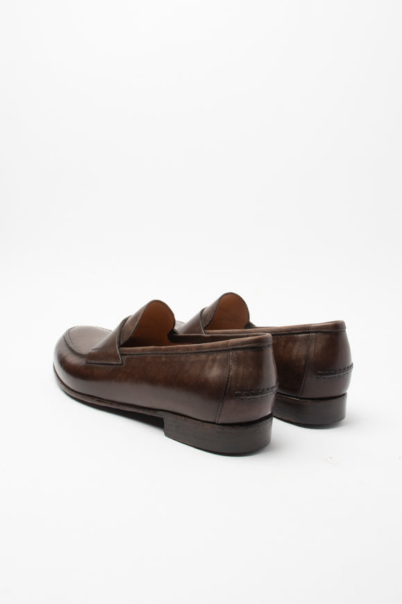  Mocassino Penny Liscio Lidfort Uomo Marrone - 4