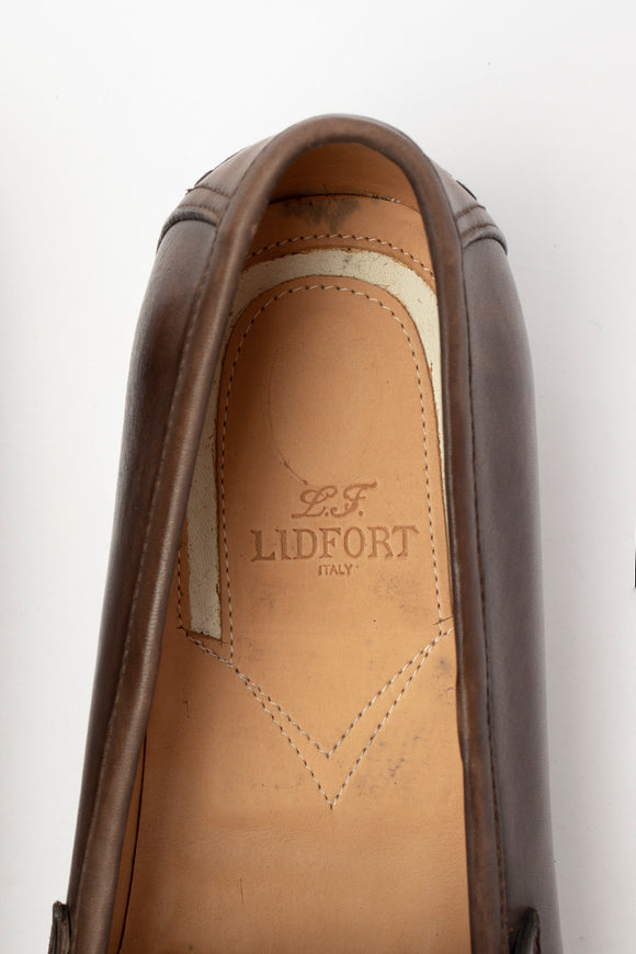  Mocassino Penny Liscio Lidfort Uomo Marrone - 5