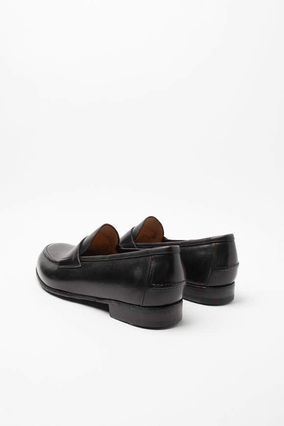  Mocassino Penny Liscio Lidfort Uomo Nero - 4