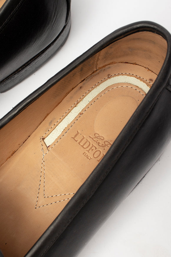  Mocassino Penny Liscio Lidfort Uomo Nero - 5