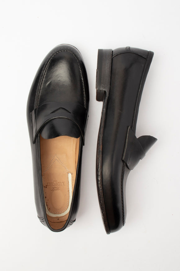  Mocassino Penny Liscio Lidfort Uomo Nero - 1