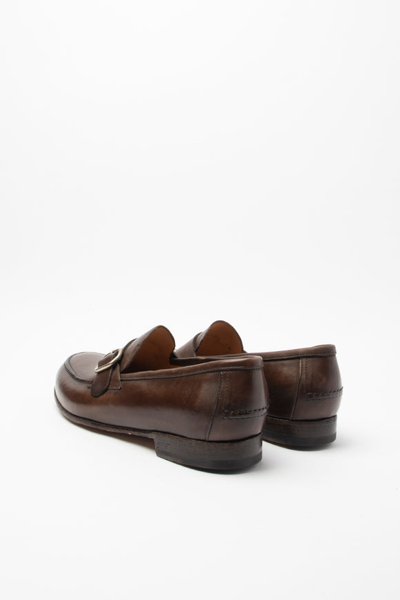  Mocassino Fibbia Gold Lidfort Uomo Marrone - 4