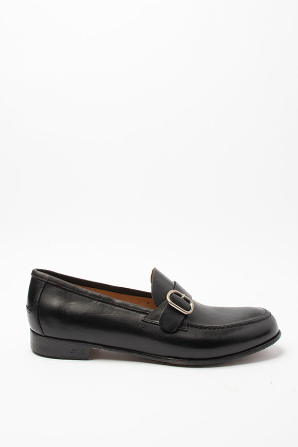  Mocassino Fibbia Silver Lidfort Uomo Nero - 2