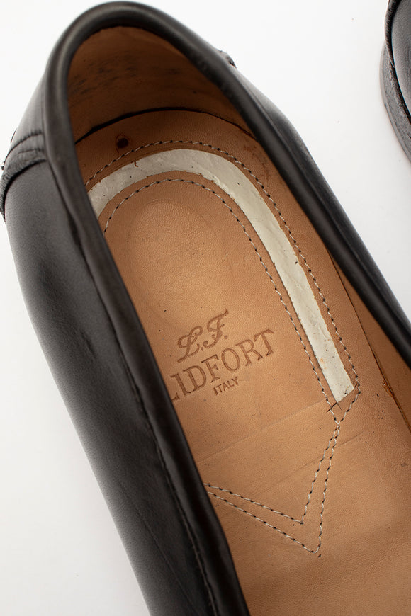  Mocassino Fibbia Silver Lidfort Uomo Nero - 6