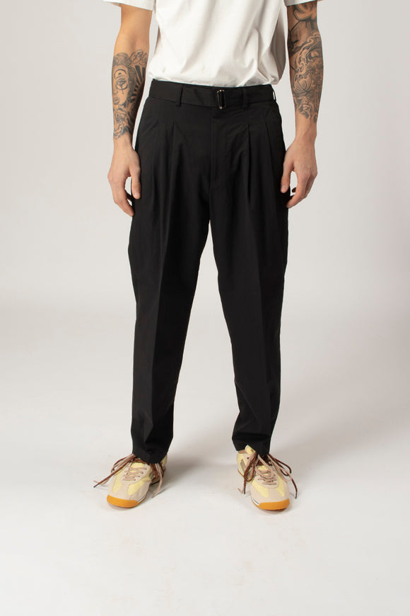  Pantaloni Hiroyuki In Rasatello Be Able Uomo Nero - 2