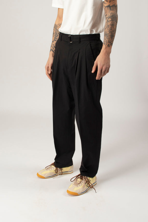  Pantaloni Hiroyuki In Rasatello Be Able Uomo Nero - 4