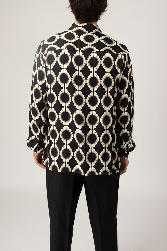  Camicia Optical Laneus Uomo Nero - 5