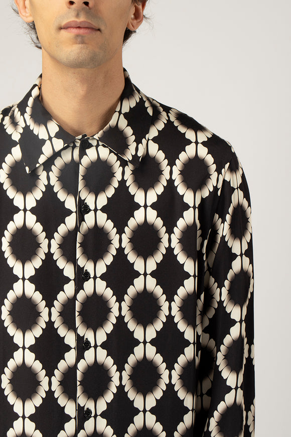  Camicia Optical Laneus Uomo Nero - 6