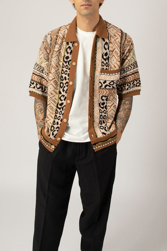 Camicia Jacquard Etnico