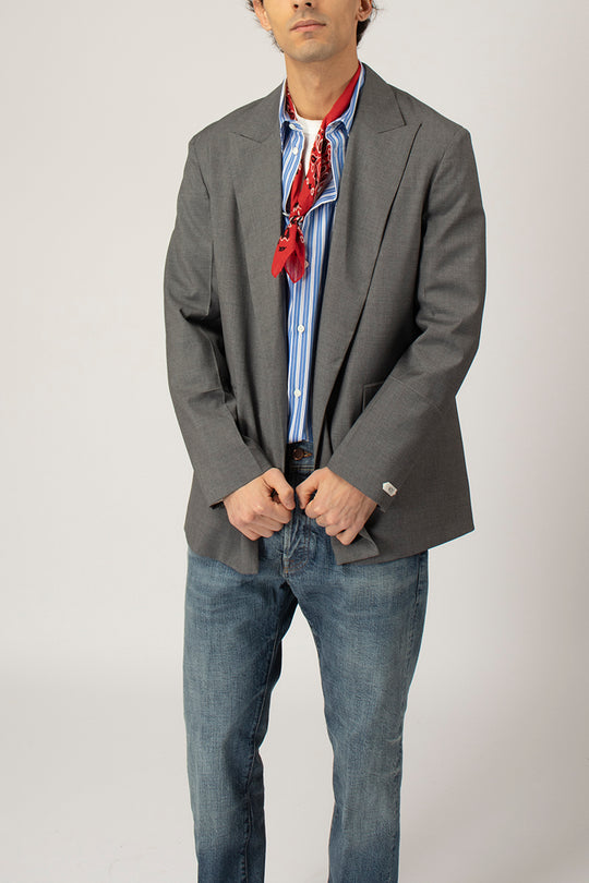 Giacca Over Fresco Lana