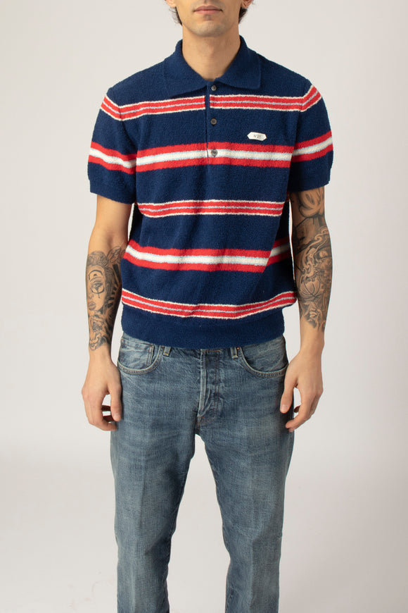  Polo Riga In Spugna N°21 Uomo Blu - 2