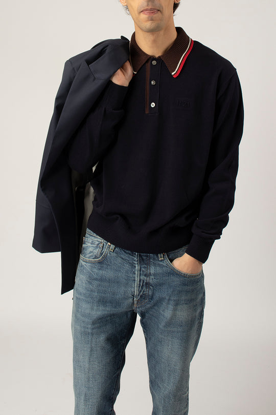 Polo in Maglia Crochet