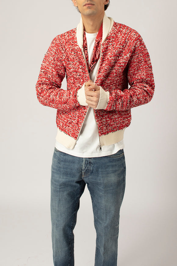  Bomber In Tweed N°21 Uomo Rosso - 1