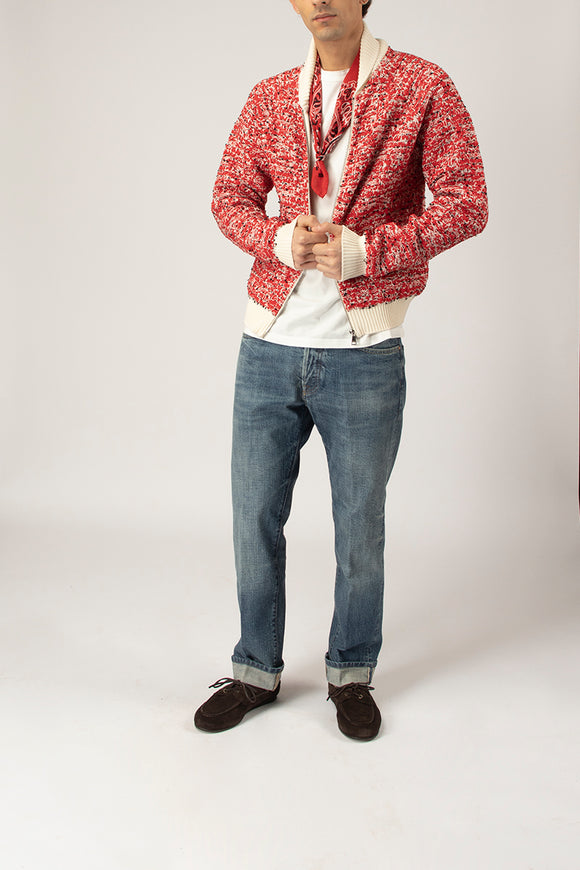  Bomber In Tweed N°21 Uomo Rosso - 3