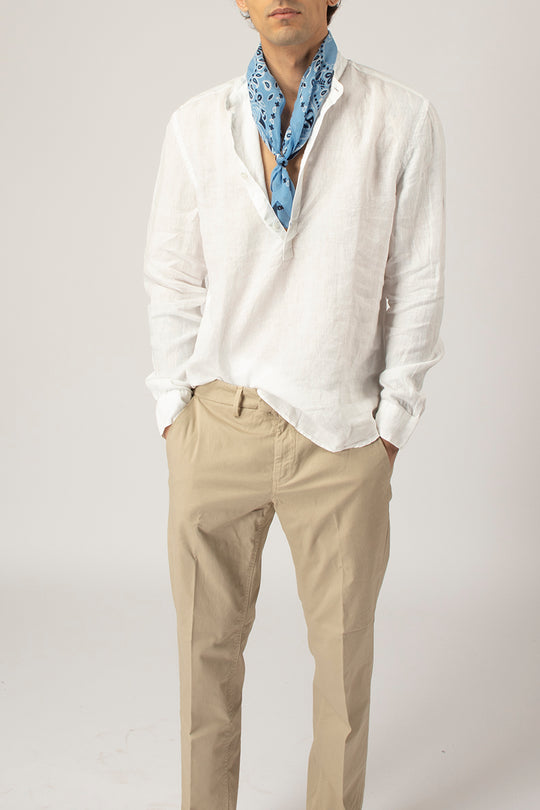 Camicia Coreana in Lino