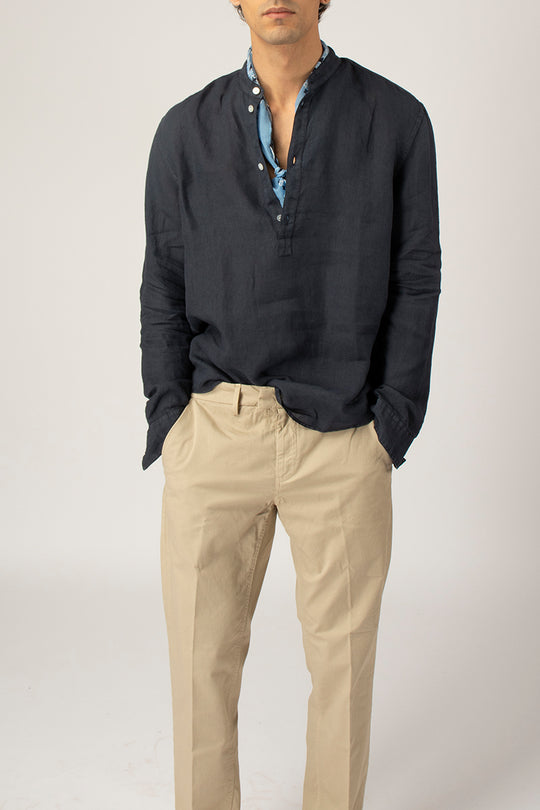 Camicia Coreana in Lino