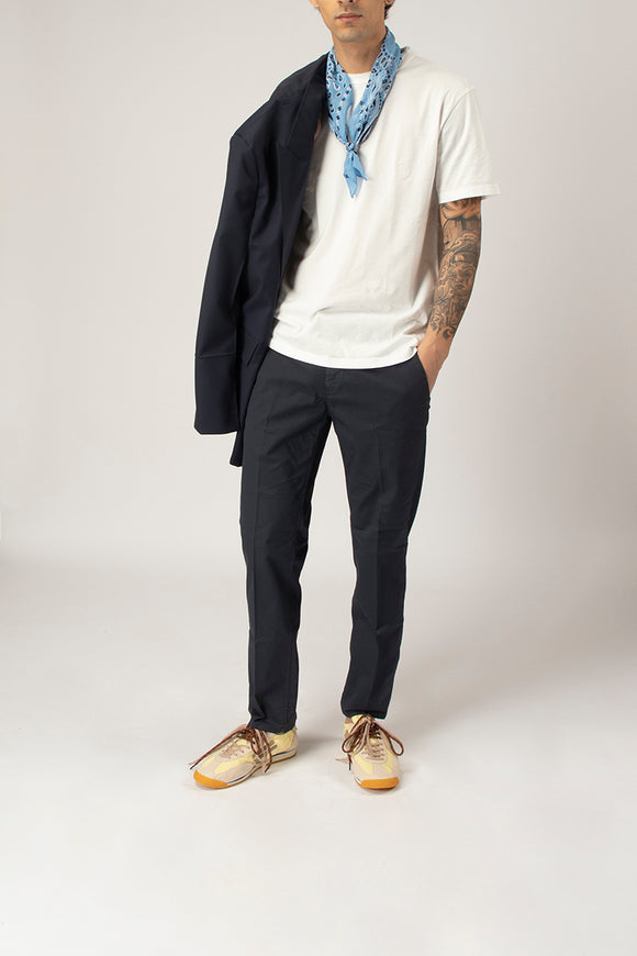  Pantaloni Pablo In Gabardina Dondup Uomo Blu - 3