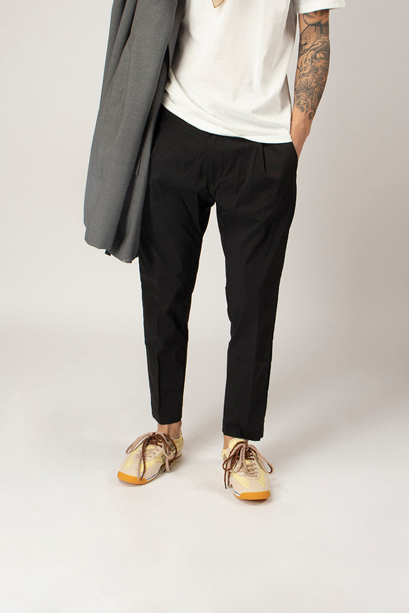  Pantaloni Ben Tecnico Dondup Uomo Nero - 1