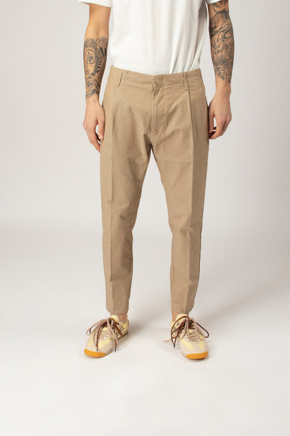  Pantaloni Ben In Cotone Materico Dondup Uomo - 2