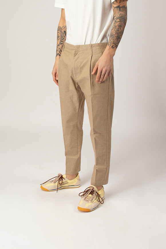  Pantaloni Ben In Cotone Materico Dondup Uomo - 4