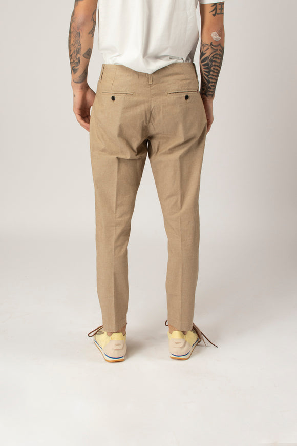  Pantaloni Ben In Cotone Materico Dondup Uomo - 5
