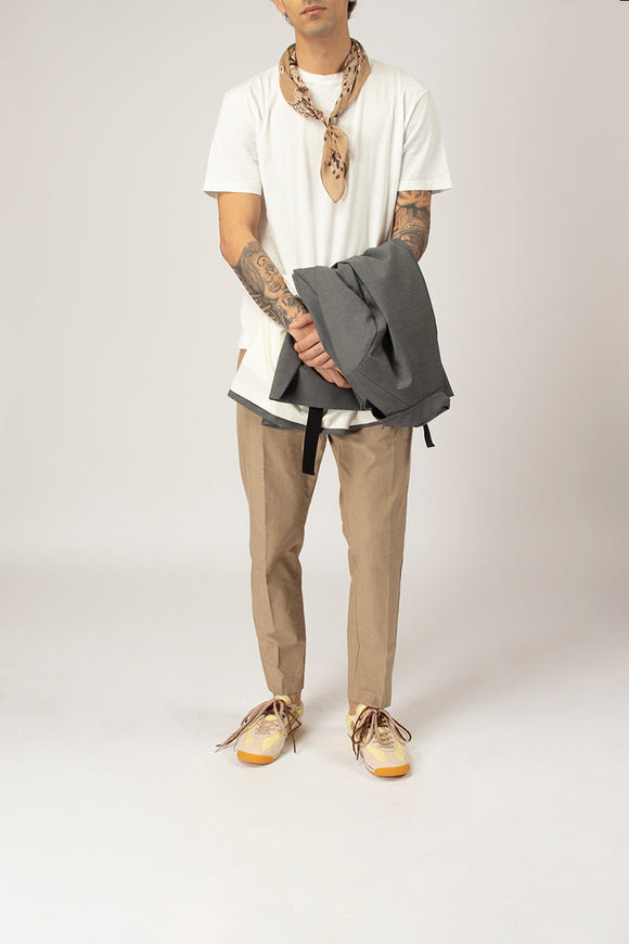  Pantaloni Ben In Cotone Materico Dondup Uomo - 3