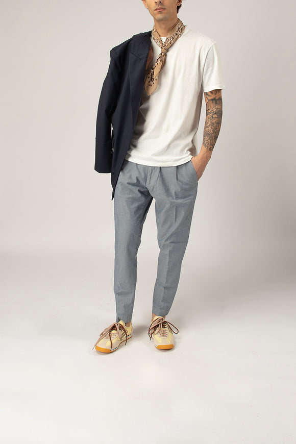  Pantaloni Ben In Cotone Materico Dondup Uomo - 3