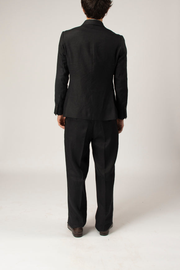  Abito Doppiopetto Vl Reveres 1949 Uomo Nero - 6