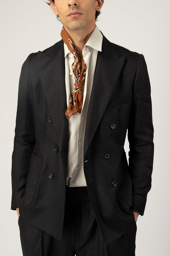  Abito Doppiopetto Vl Reveres 1949 Uomo Nero - 3