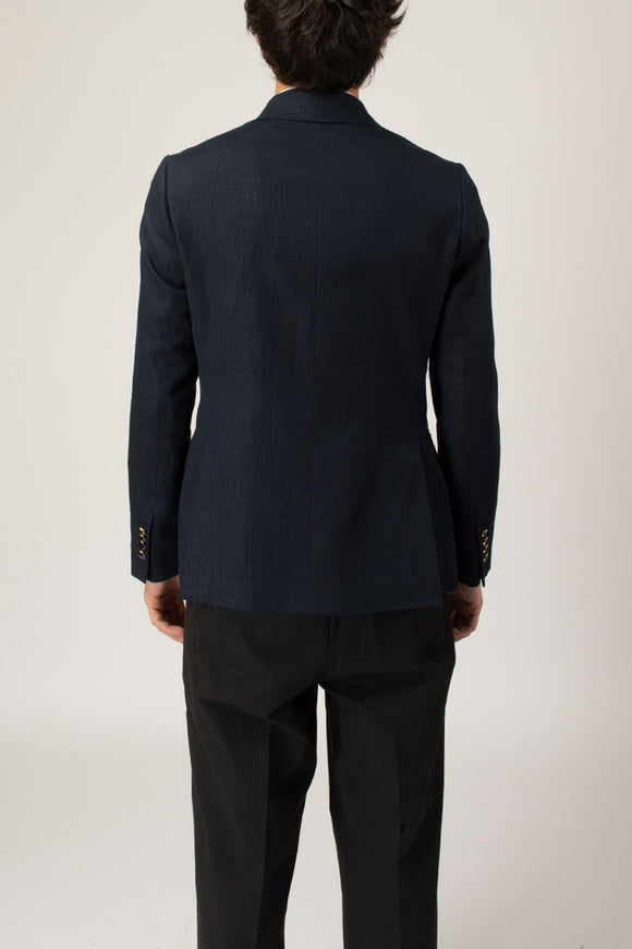  Giacca Doppiopetto Raw Cut Reveres 1949 Uomo Blu - 5