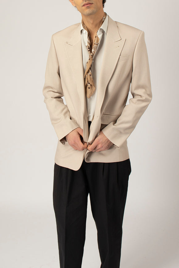  Giacca Monopetto Over Reveres 1949 Uomo Bianco - 1