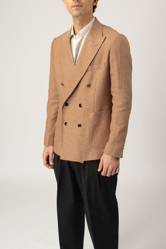  Giacca Doppiopetto Juta Reveres 1949 Uomo Marrone - 4