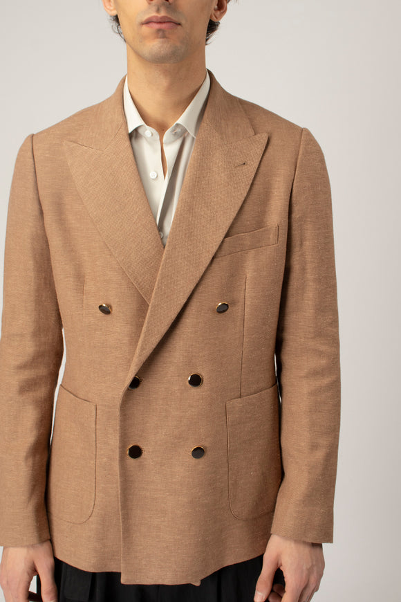  Giacca Doppiopetto Juta Reveres 1949 Uomo Marrone - 6