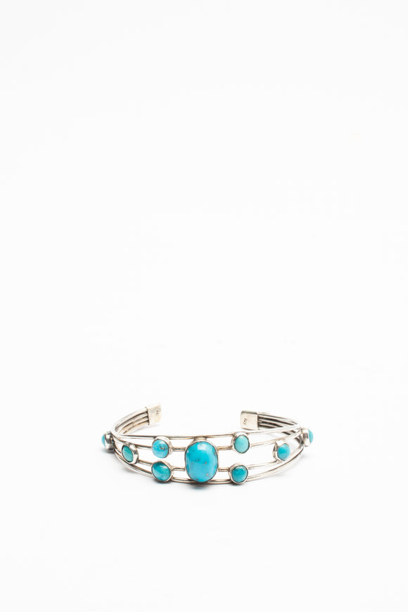  Bracciale Rigido Multiturchese Ciano Uomo Azzurro - 1