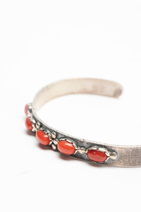  Bracciale Rigido Sottile Ciano Uomo Rosso - 1