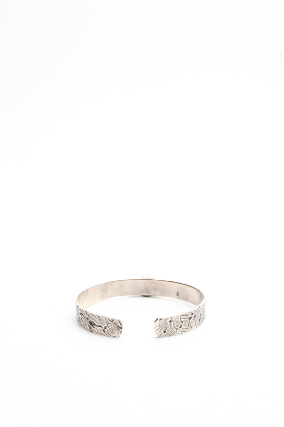  Bracciale Rigido Single Macchia Ciano Uomo Azzurro - 2