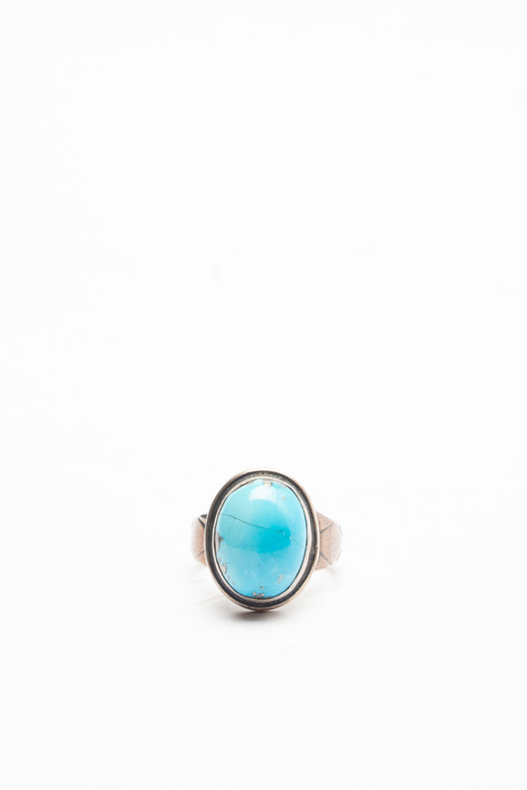  Anello Turchese Ciano Uomo Azzurro - 1