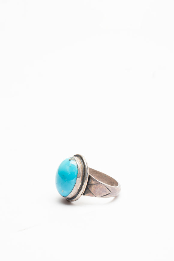  Anello Turchese Ciano Uomo Azzurro - 2