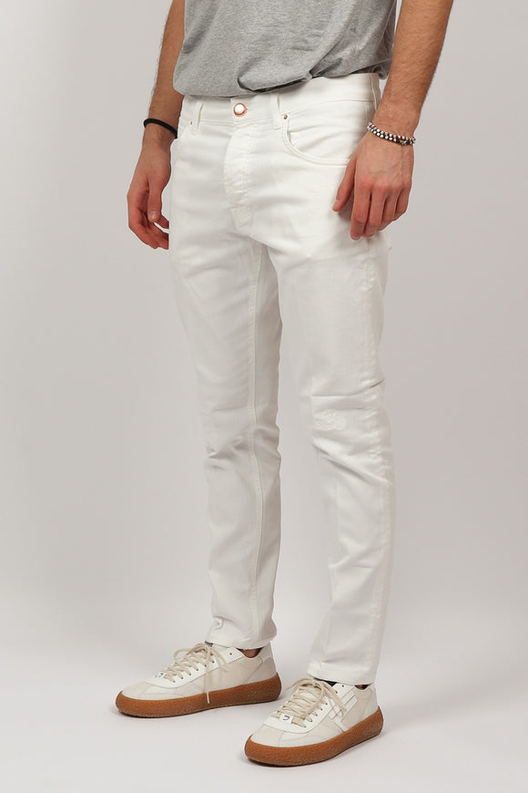  Jeans Yaren Off-white Don The Fuller Uomo Bianco - 4