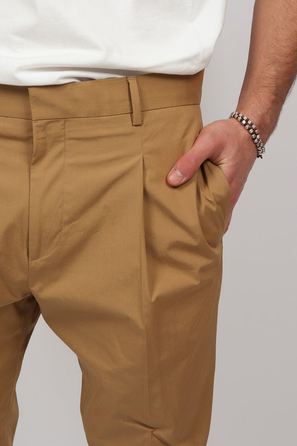  Pantalone Andy In Popeline Be Able Uomo Beige - 6