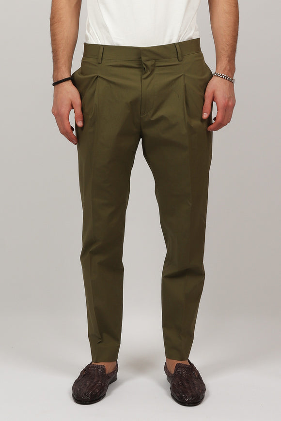  Pantalone Andy In Popeline Be Able Uomo Verde - 2