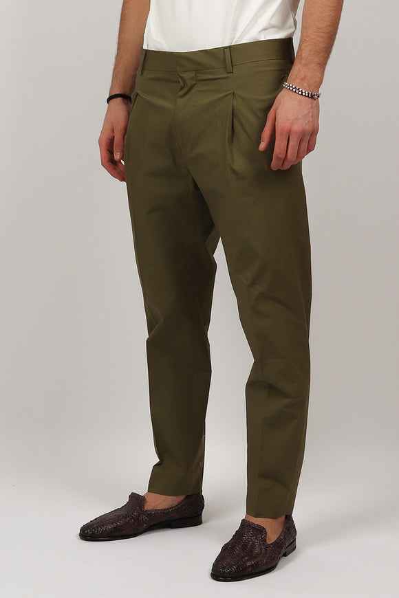  Pantalone Andy In Popeline Be Able Uomo Verde - 4