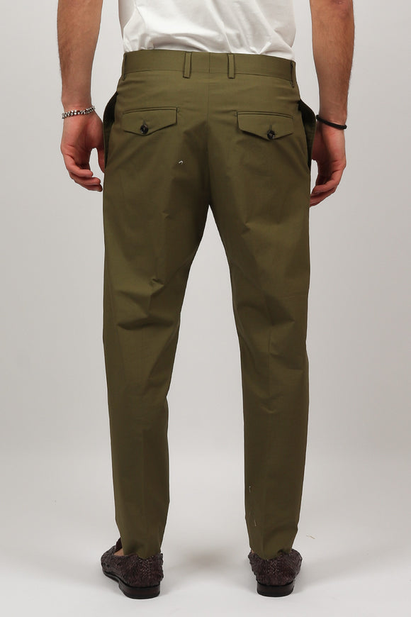  Pantalone Andy In Popeline Be Able Uomo Verde - 5