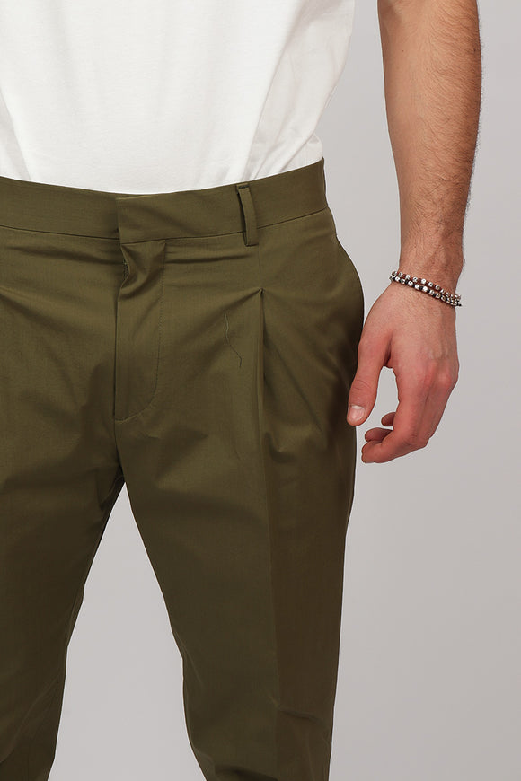  Pantalone Andy In Popeline Be Able Uomo Verde - 6