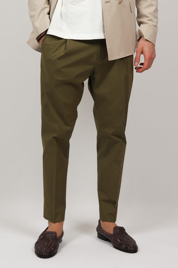  Pantalone Andy In Popeline Be Able Uomo Verde - 1
