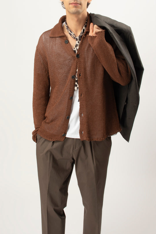 Cardigan Polo Intrecciato